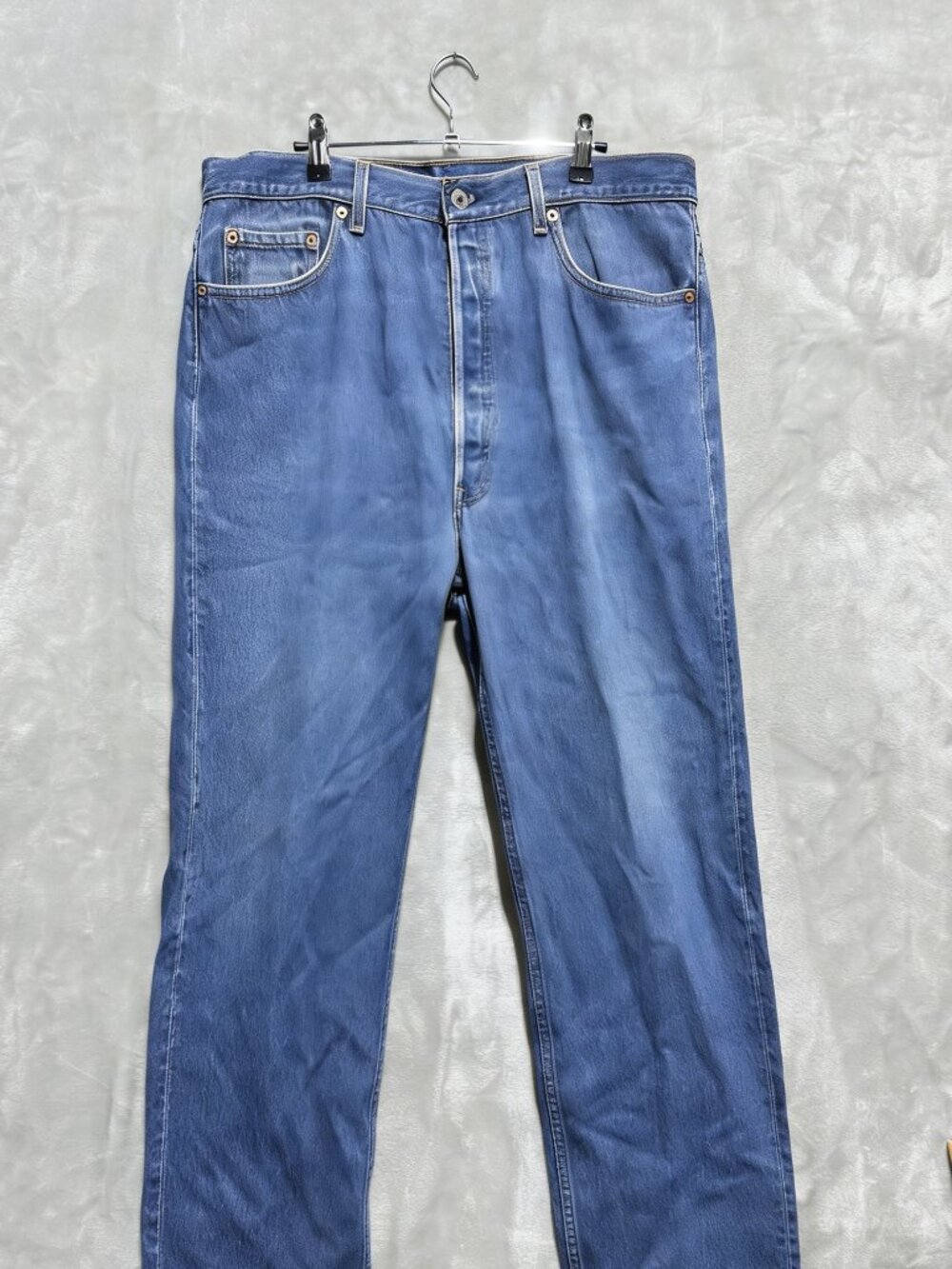 VTG Levi's 501xx Original Straight Jeans Mens 40x34 Blue Denim Button Fly USA - Picture 4 of 5